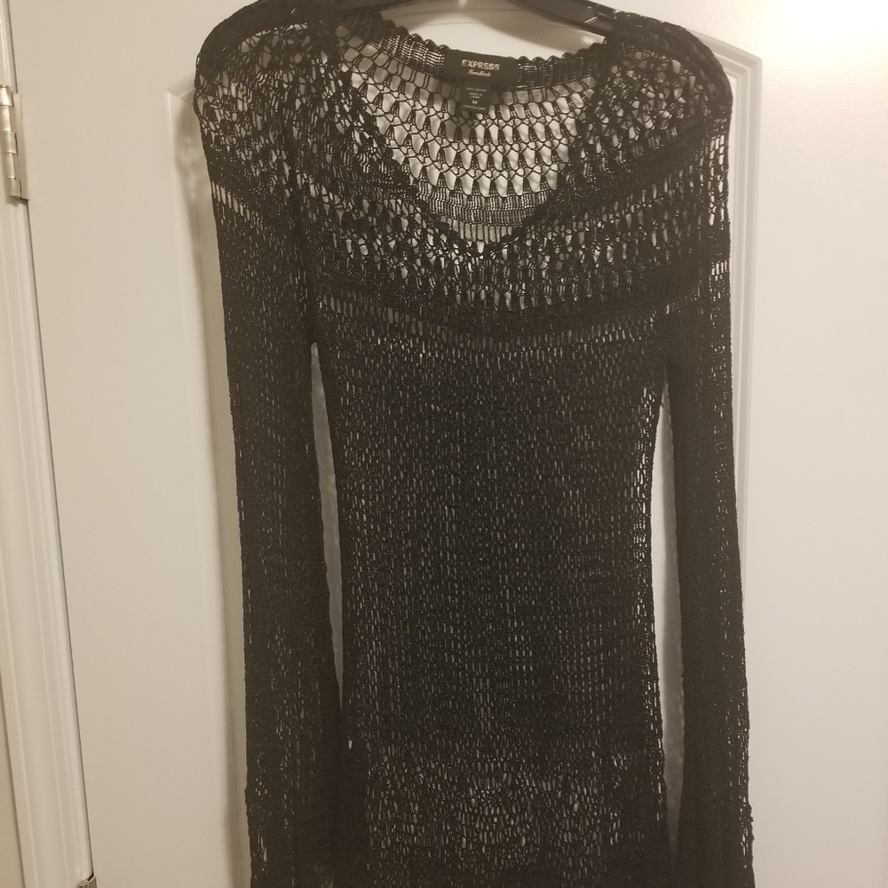 Swim Suit Black Cover Up